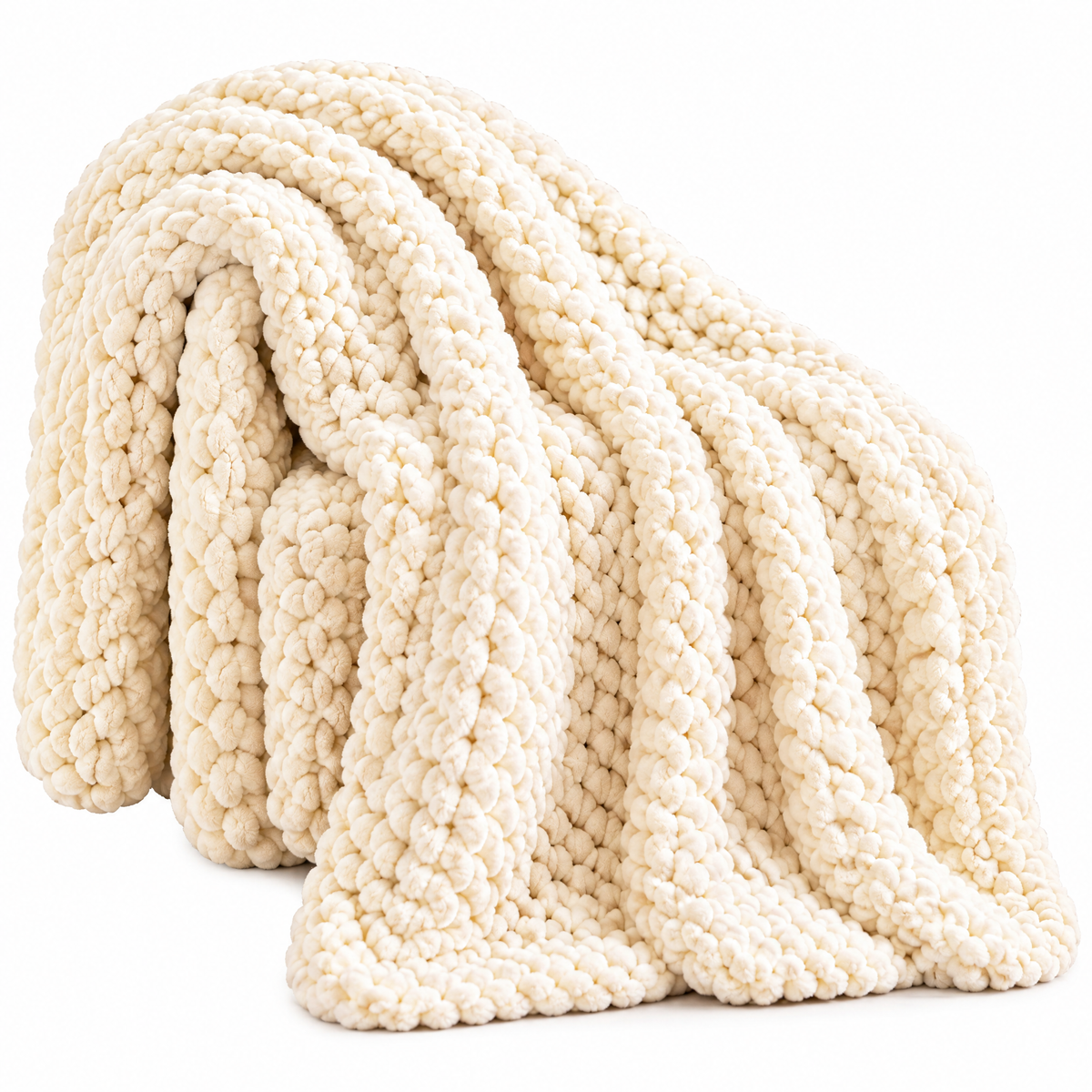 Beiaye™ CloudSoft Chunky Knit Throw Blanket — details and features