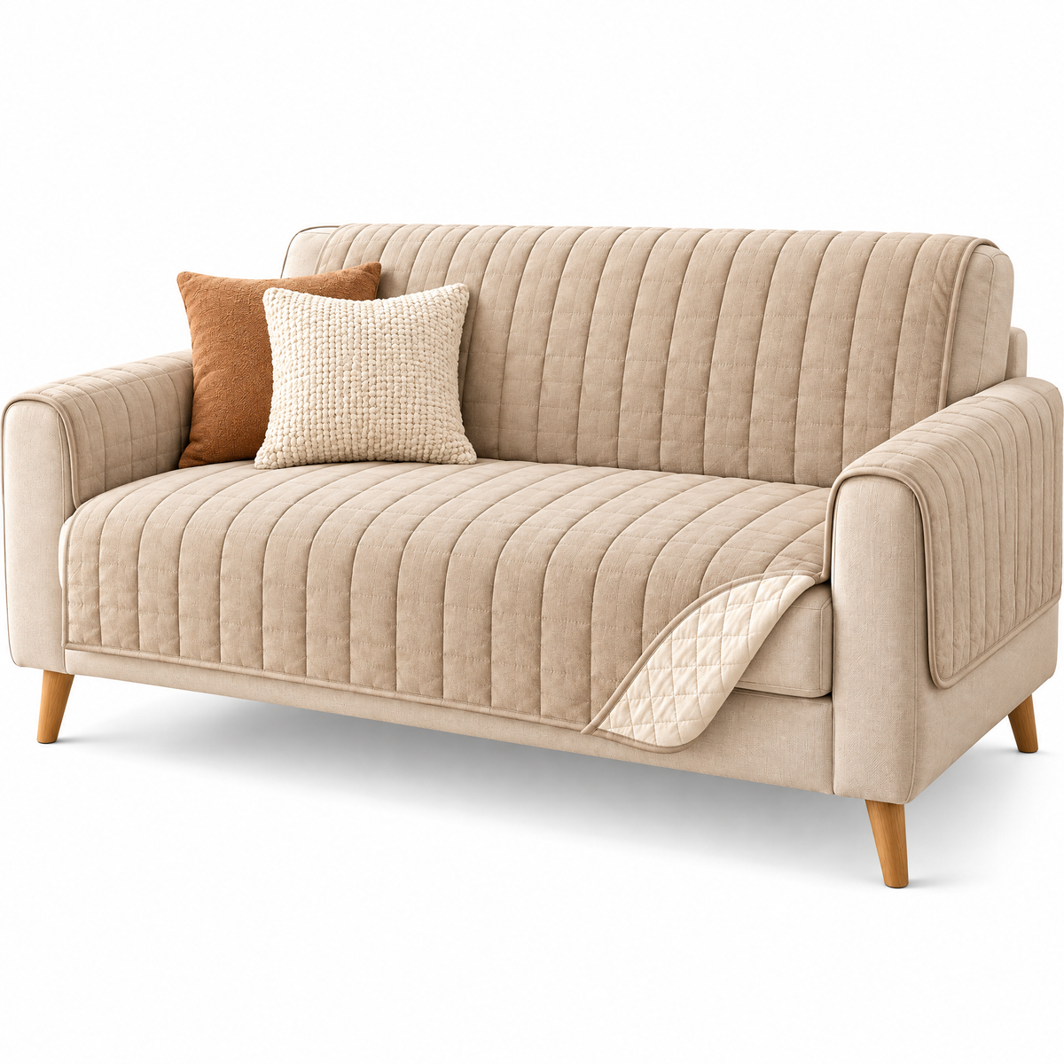 Beiaye™ Everyday Quilted Sofa Protector — details and features