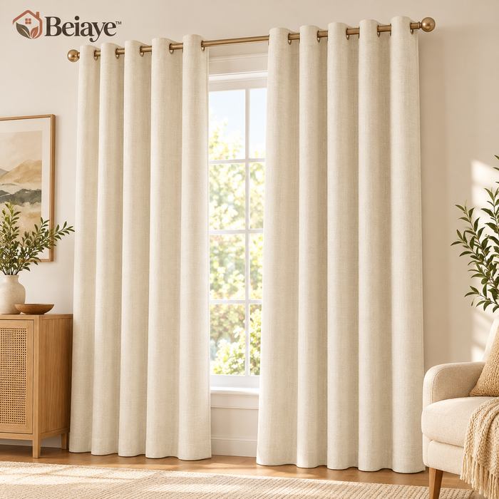 Beiaye™ Serenity Textured Blackout Curtain Pair