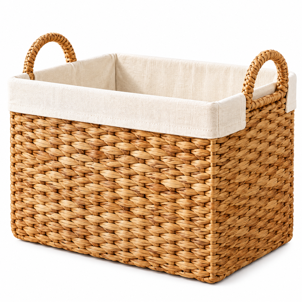 Beiaye™ Natural Rattan Storage Basket — lifestyle view