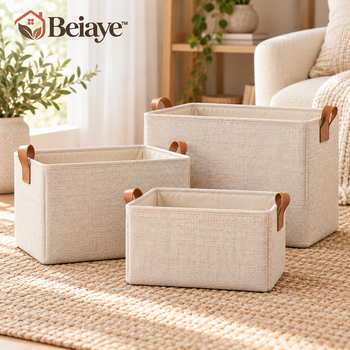 Beiaye™ Nesting Fabric Storage Bin Set