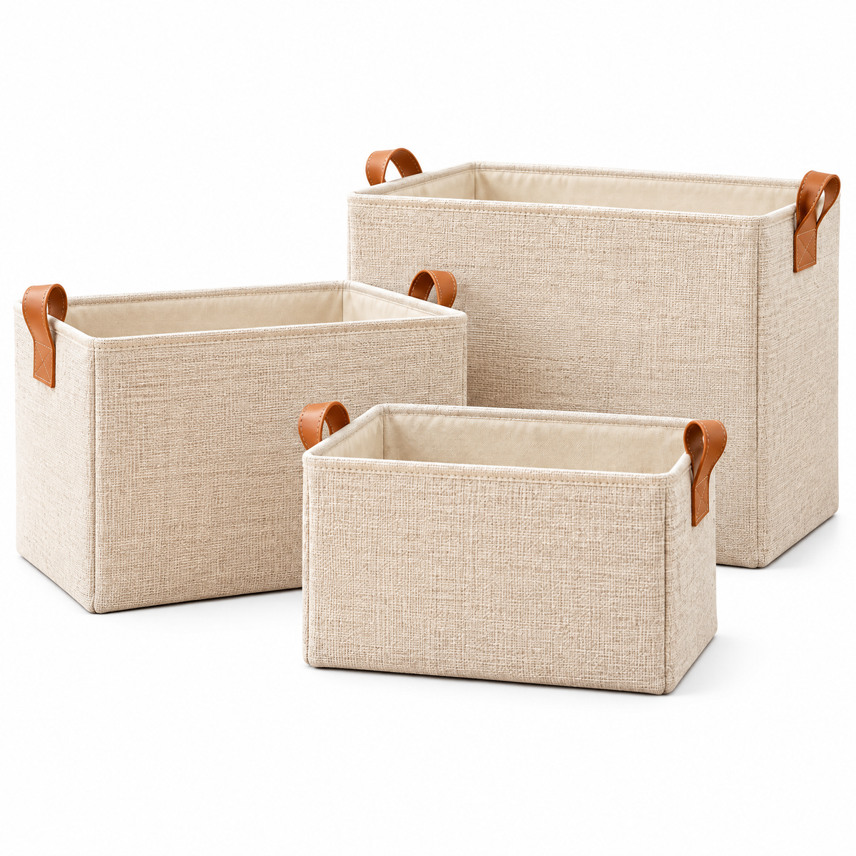 Beiaye™ Nesting Fabric Storage Bin Set — lifestyle view