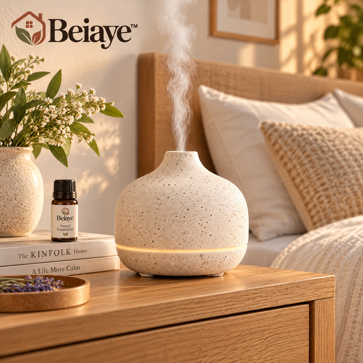 Beiaye™ StoneMist Ceramic Aroma Diffuser — details and features