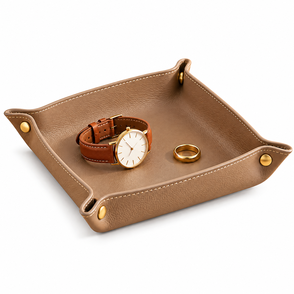 Beiaye™ Folded-Corner Bedside Valet Tray — details and features